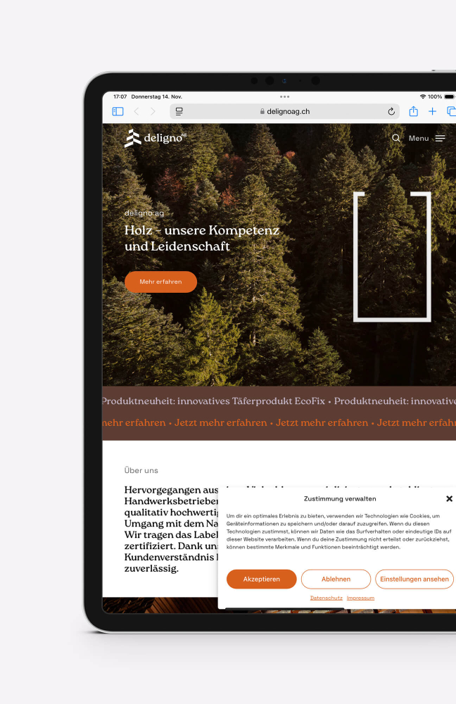 deligno AG New Website